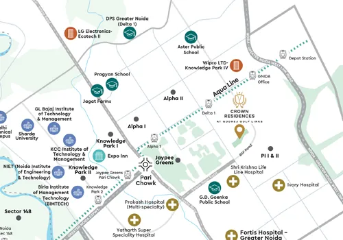 Godrej Crown Residences location map